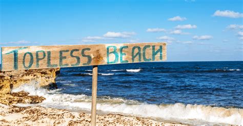 Clothing optional beach